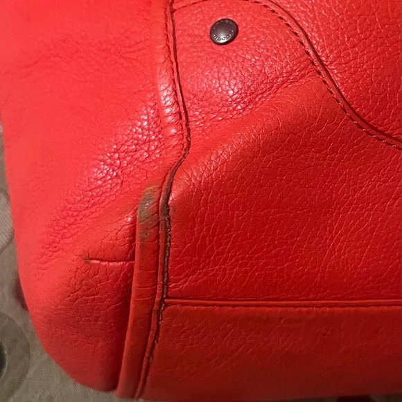 COACH Orange F34039 MICKIE Satchel/Tote W/ Matching Large Zip Around Wallet - Picture 2 of 15